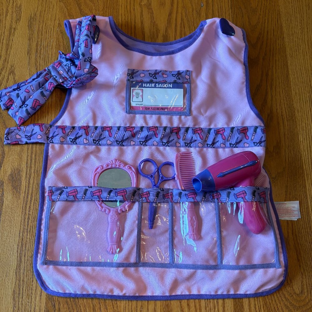 Melissa & Doug Hair Stylist Costume Set Kids Dress Up Salon Kit w/ Accessories